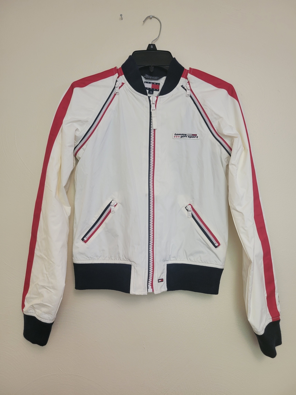 Vintage Y2K 90s Tommy Hilfiger Windbreaker Jacket Converts To Vest Size Small